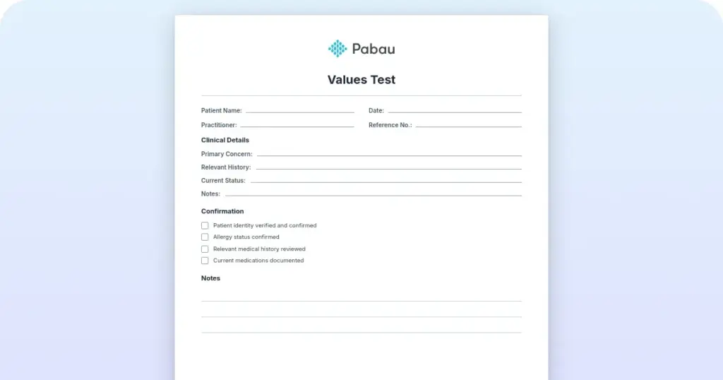 Values Test: Free printable PDF and how to score it preview from Pabau