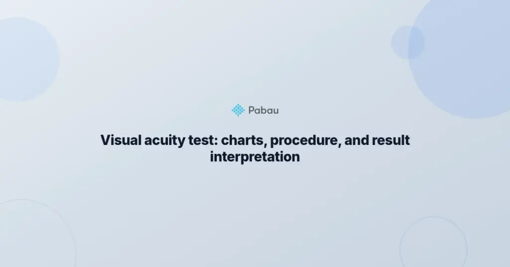 Visual Acuity Test