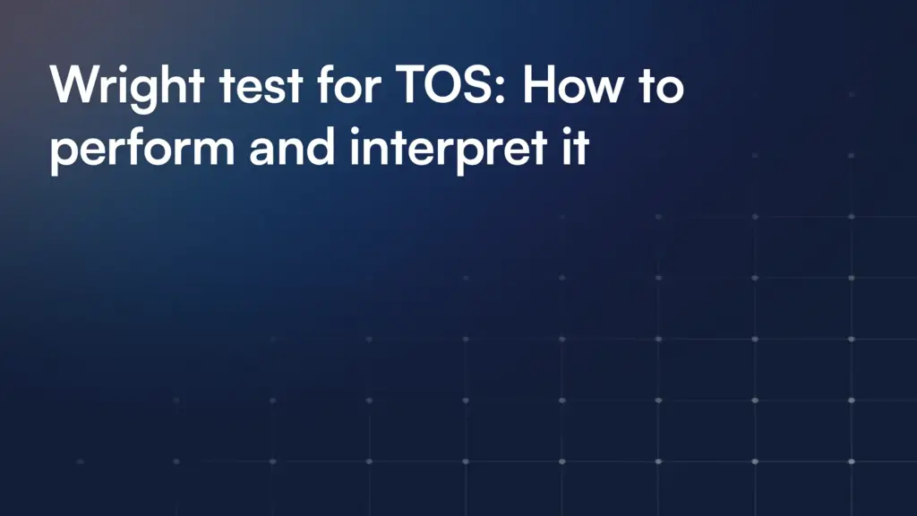 Wright test for TOS: How to perform and interpret it
