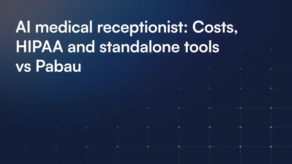 Ai Medical Receptionist