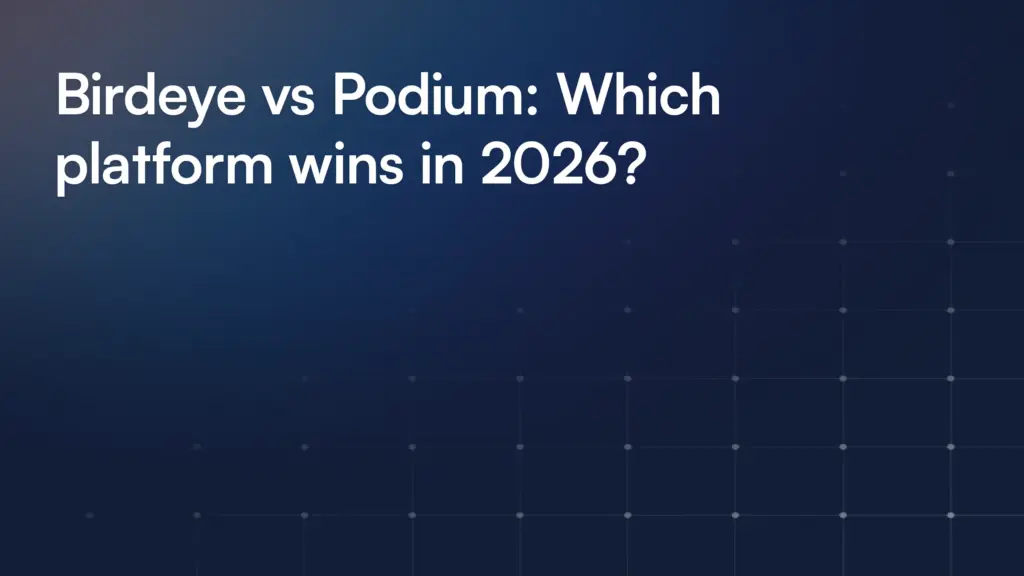 Birdeye vs Podium: Which platform wins in 2026?