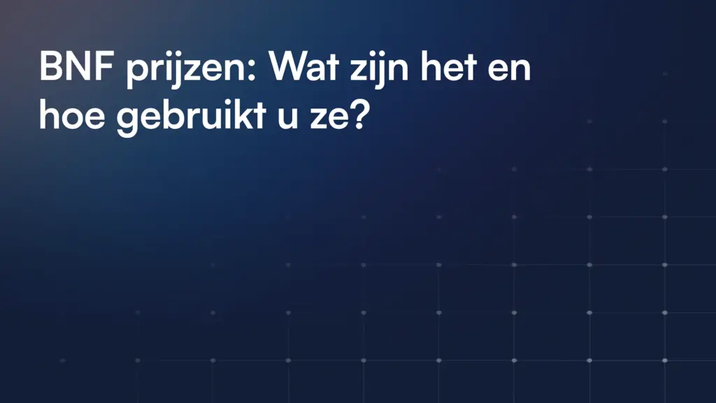 Bnf Prijzen