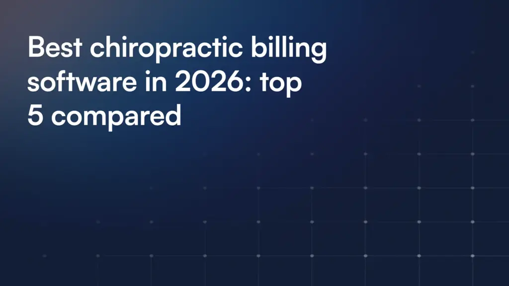 Chiropractic Billing Software
