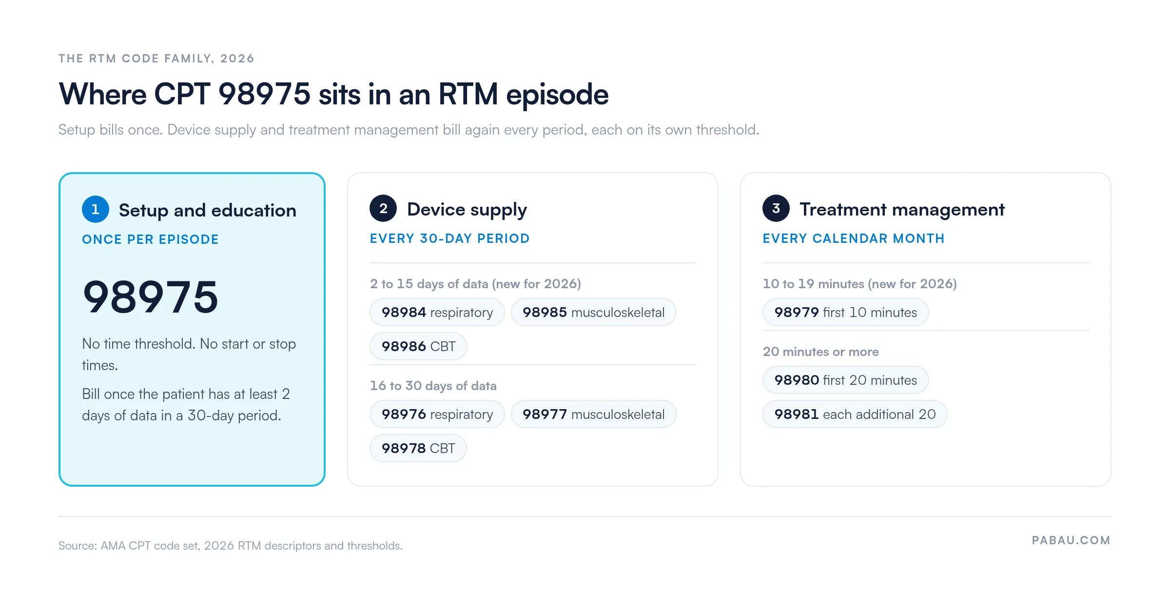 Diagram of the 2026 RTM code family