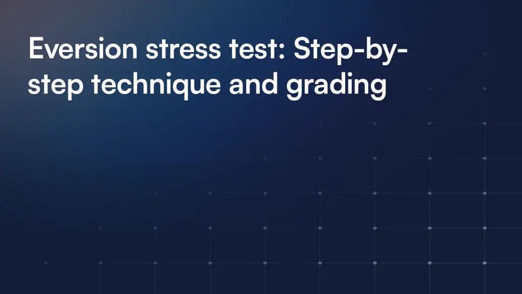 Eversion stress test: Step-by-step technique and grading