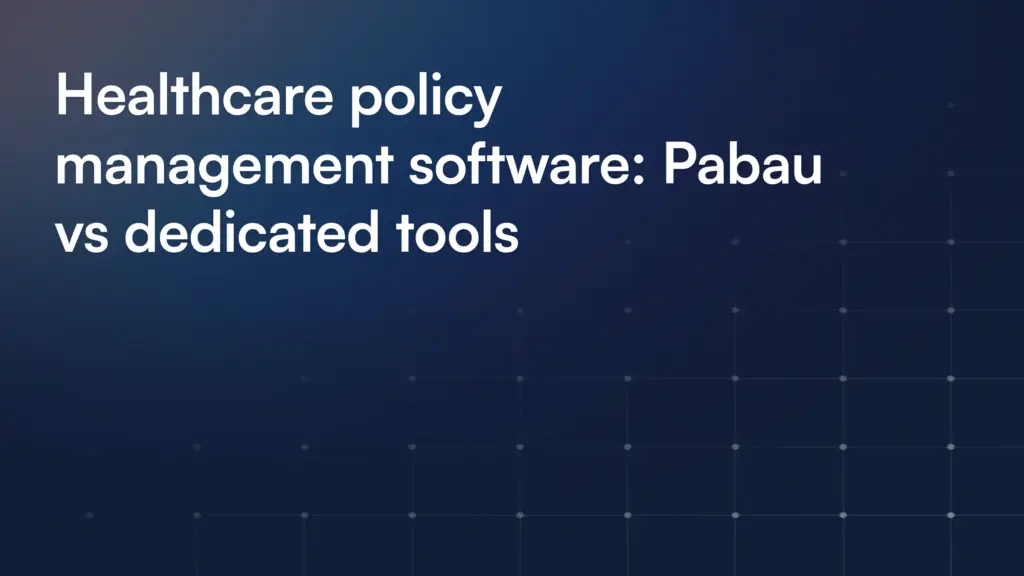 Healthcare Policy Management Software