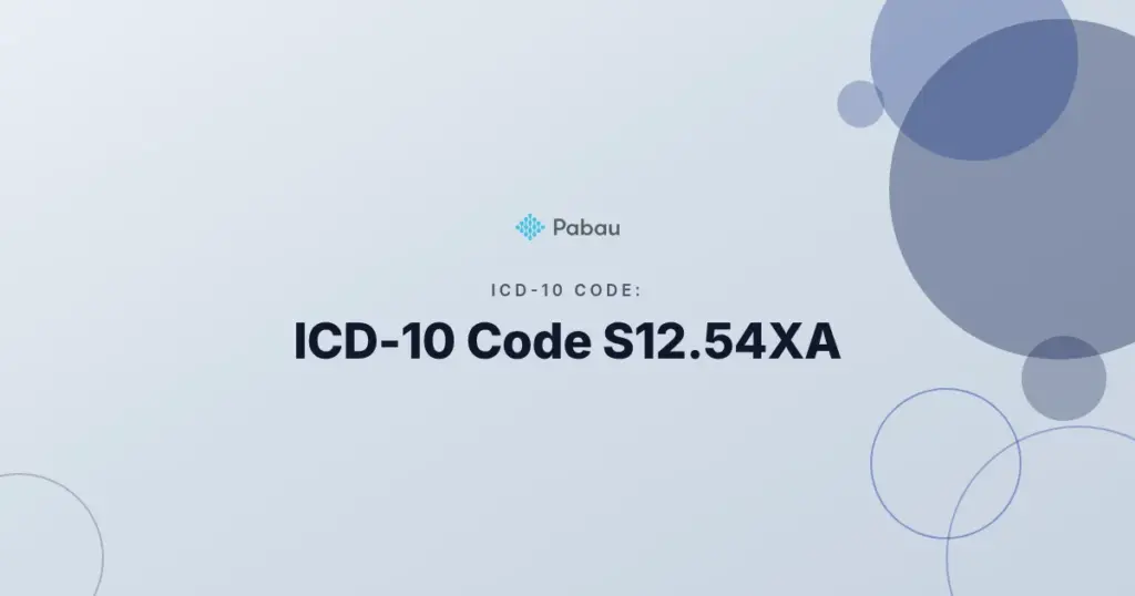 Icd 10 Code S1254xa
