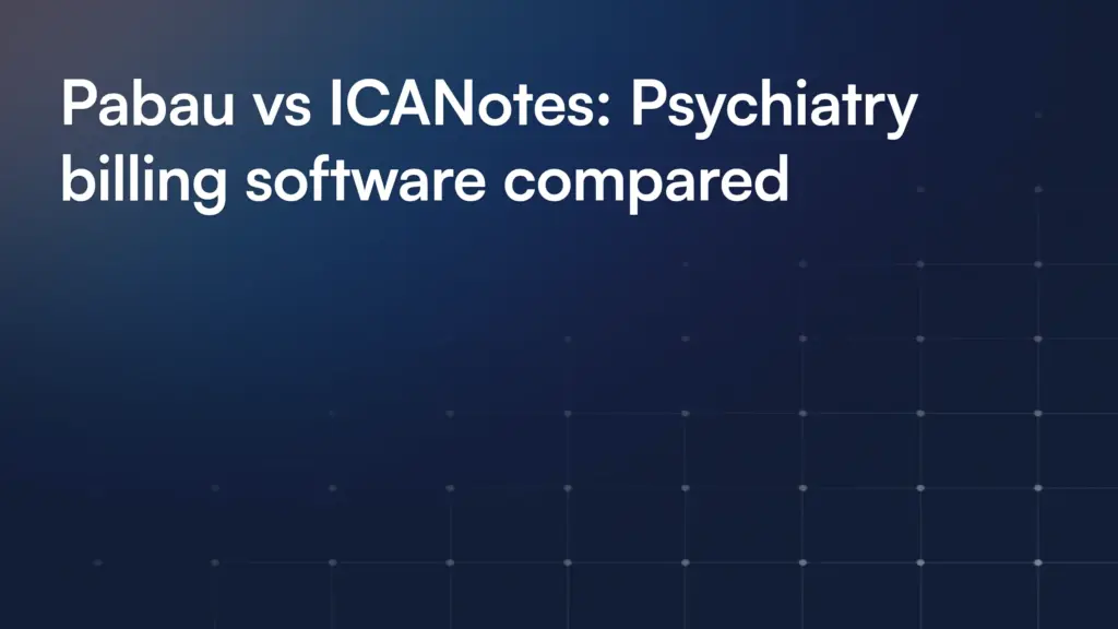 Psychiatry Billing Software
