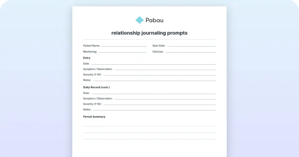 Relationship Journaling Prompts