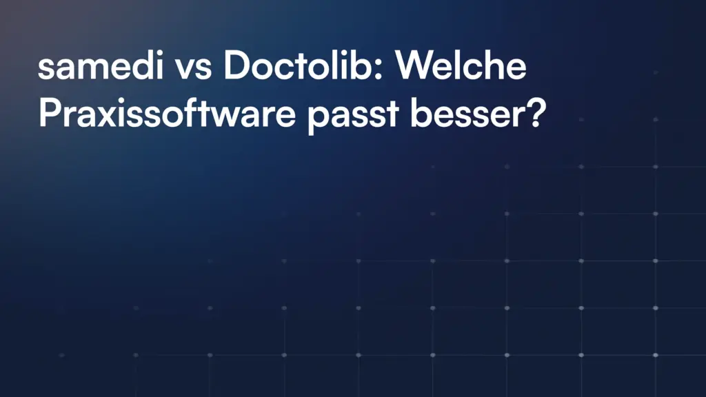 Samedi Vs Doctolib