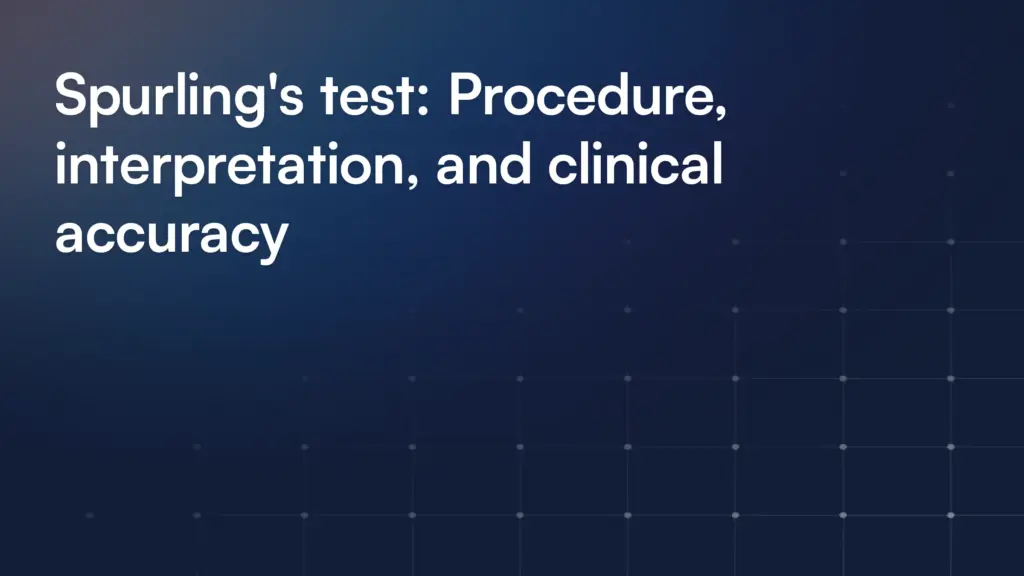 Spurling's test: Procedure, interpretation, and clinical accuracy