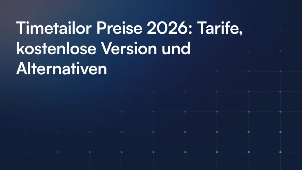 Timetailor Preise