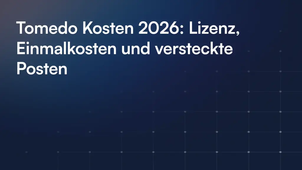 Tomedo Kosten