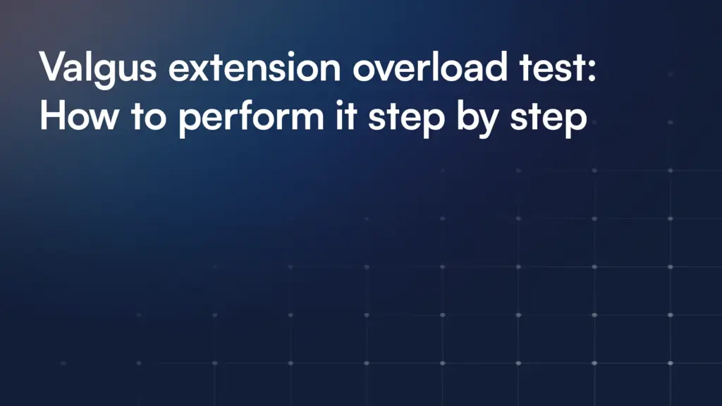Valgus extension overload test: How to perform it step by step